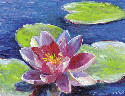 Lily Pad Flowers Painting by Richard Wallich - Fine Art America