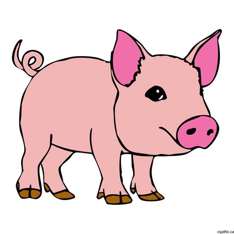 Pink Pig Drawing | Free download on ClipArtMag