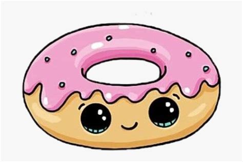 Kawaii Donut Clipart - Kawaii Donut, HD Png Download - kindpng