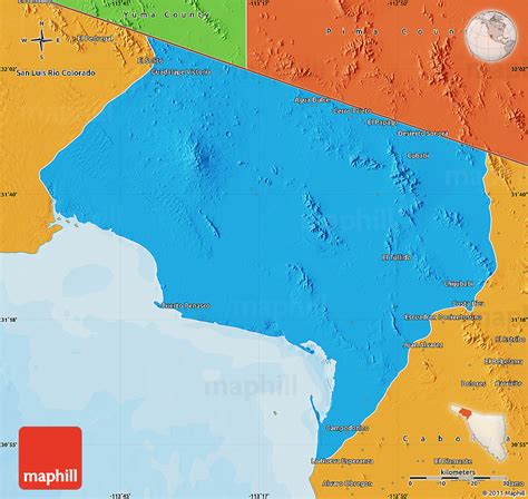 Political Map of Puerto Penasco