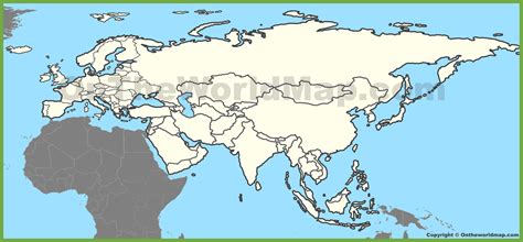 Printable Map Of Eurasia - Printable Word Searches