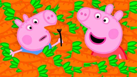 Peppa Pig And George Love Carrots 🐷 🥕 Peppa Pig Official Channel 4K ...