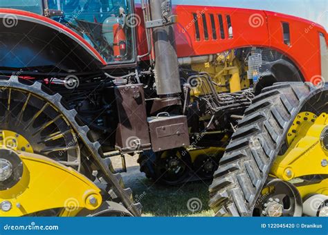 Modern Tractor for Agriculture on the Farm with a Powerful Motor Stock ...