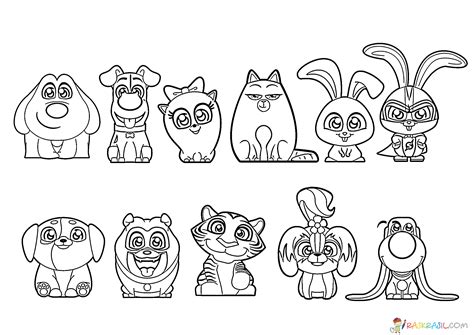 Secret Life Of Pets Coloring Sheets