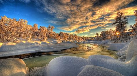 Winter Sunrise Wallpaper