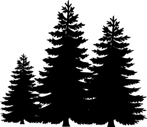 Pine Tree Silhouette Clip Art - Cliparts.co | Pine tree silhouette ...