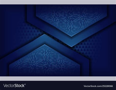 Elegant blue background with overlap layer Vector Image