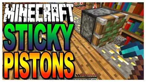 How to use sticky piston - YouTube