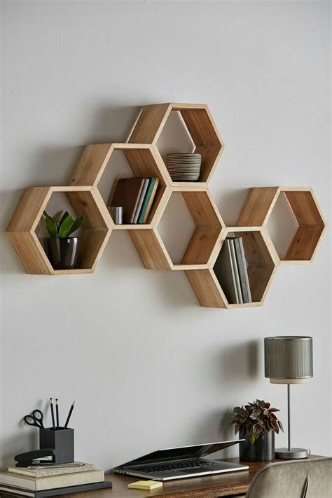 Colorful Wood Wall Shelves Decorating Ideas/Wood Floated Rack Styles ...