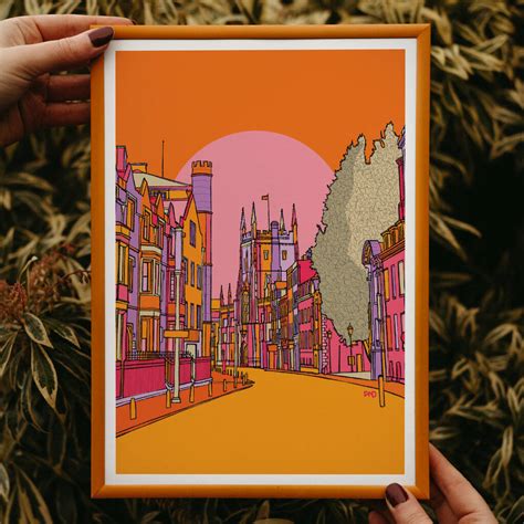 Cambridge Art Print By Freya Niamh Design