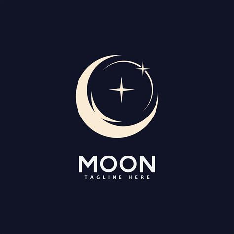 Moon logo vector icon design template 7696846 Vector Art at Vecteezy