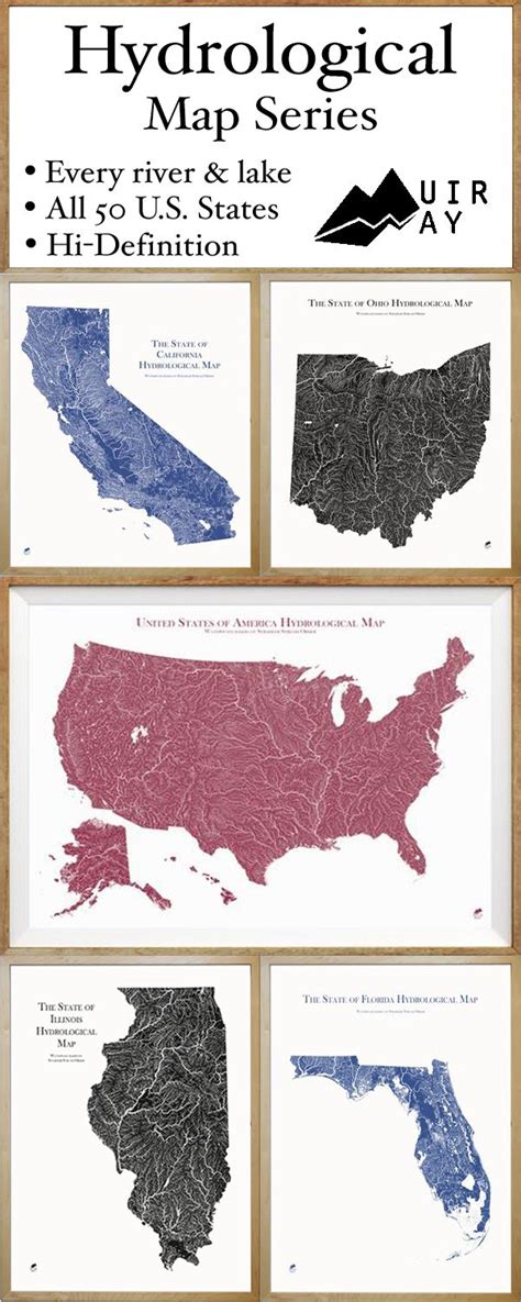 Our incredibly detailed Hydrology Maps show every river and lake ...