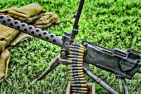 WWII Browning.30 caliber light machine gun belt fed Photograph by Paul ...