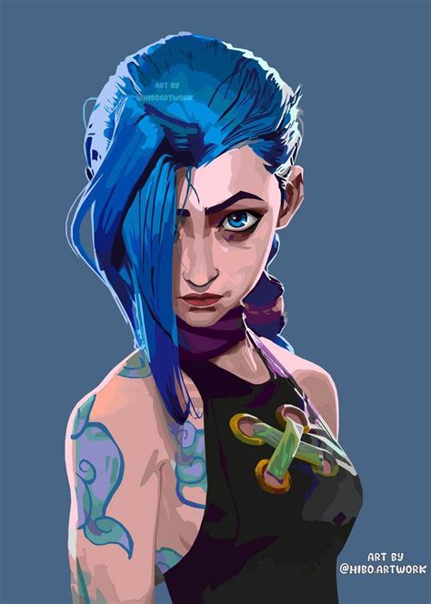 ArtStation - jinx arcane art by hiboart, hiboartwork | Tatuagens de ...