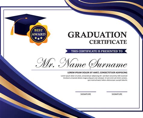 Graduation Certificate Template | FreeVectors