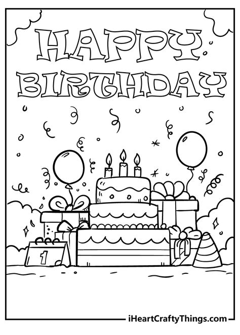 Happy Birthday Coloring Pages For Brother