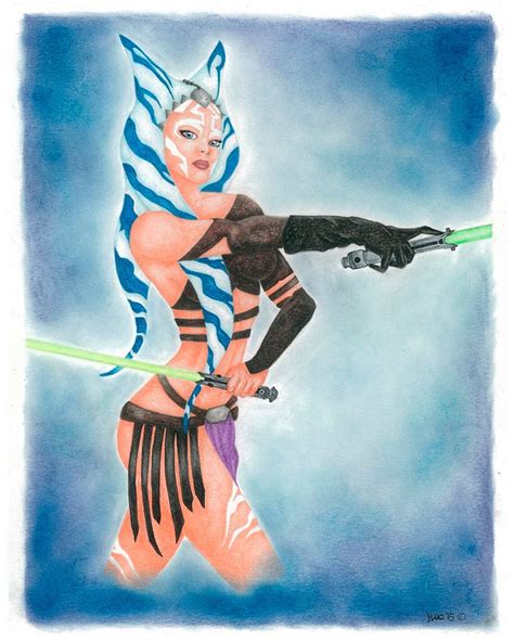 Ahsoka Tano Star Wars Fan Art Print - Etsy