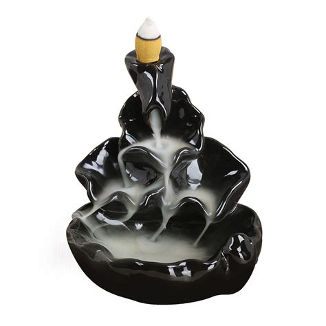 Smoke Waterfall - Backflow Incense Cone Burner - The Green Head