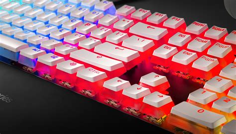 SteelSeries Prismcaps Mechanical Gaming Keyboard Keycap Set White UK ...