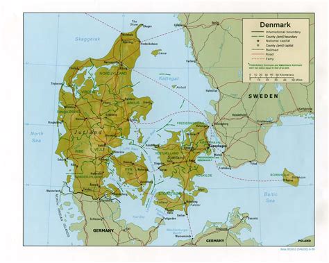 Maps of Denmark | Detailed map of Denmark in English | Tourist map of ...