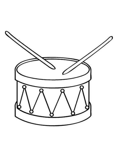 Drum Coloring Pages For Kids