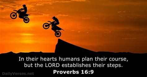 Proverbs 16:9 - Bible verse - DailyVerses.net