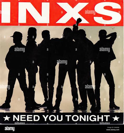 Vintage vinyl record cover - Inxs - Need You Tonight [1987] Stock Photo ...