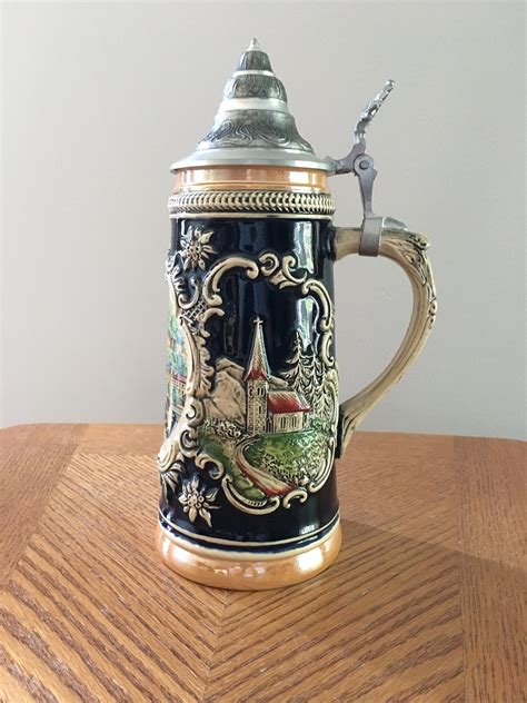 Vintage Kandarbeit German beer stein