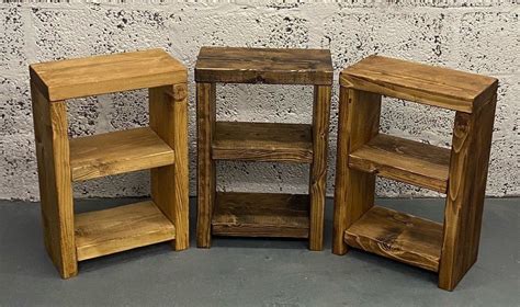 Rustic Farmhouse Style Storage Units with two shelves. Handmade in The ...