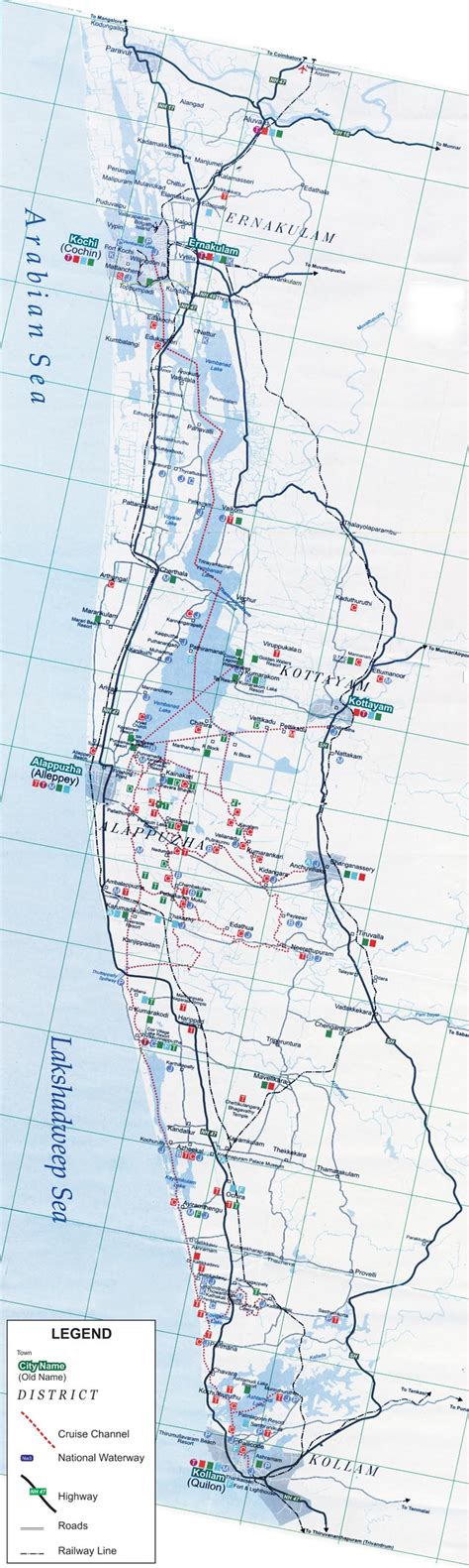 Kerala Backwaters Map