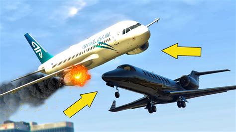 Airplane Emergency Landing in GTA 5 | Crazy Trevor's Last Day - YouTube