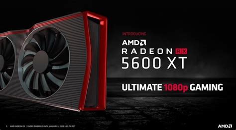 AMD Radeon RX 5600 XT Specifications, Price & Features - CES 2020 ...