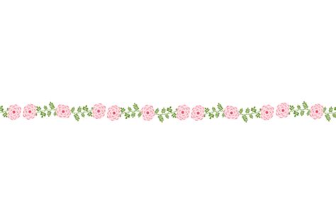 Pink flower border clip art, Floral border clipart, Wedding clipart By ...