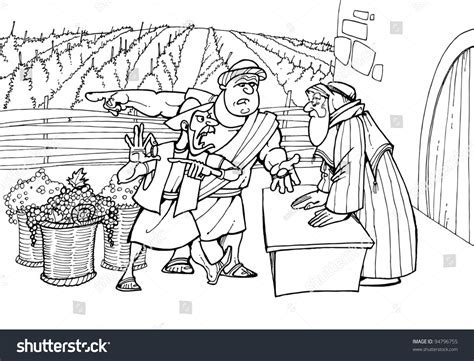 Parable Jesus Christ About Workers Vineyard Stock Illustration 94796755 ...