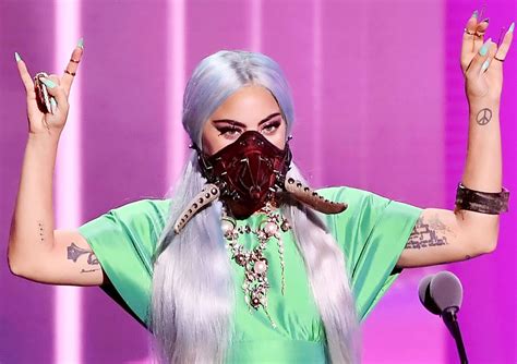 VMAs 2020: Lady Gaga Face Masks, Fishbowl, Horns, More: Pics