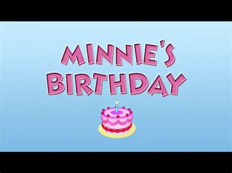 Minnie's Birthday | Mickey Mouse Clubhouse Episodes Wiki | Fandom ...