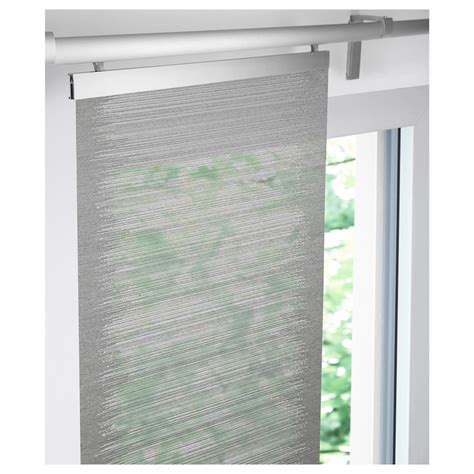 VATTENAX panel curtain, gray/white, 24x118" - IKEA