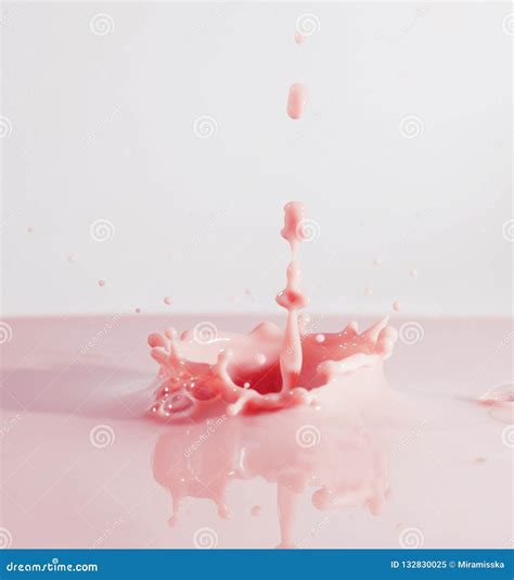 Splash of Fruit Milk Cocktail. Fruit Drink Stock Image - Image of ...