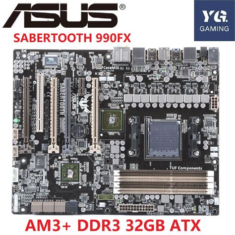 ASUS SABERTOOTH 990FX Desktop Motherboard AMD 990FX Socket AM3+ DDR3 ...