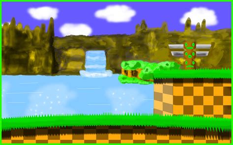 Green Hill Zone Sonic 1 SMD by GameMaster1991 on DeviantArt