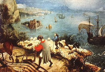 Bruegel Pieter - Landscape with the Fall of Icarus 1558 reproduction ...