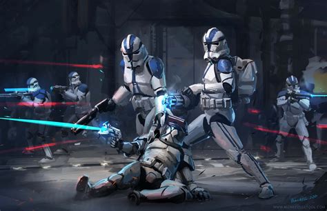 ArtStation - 501st Clone Troopers, Star Wars. FAN ART