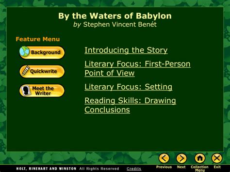 By the Waters of Babylon