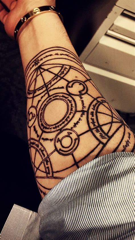 intricate alchemy symbol | Alchemy tattoo, Circle tattoo, Tattoos