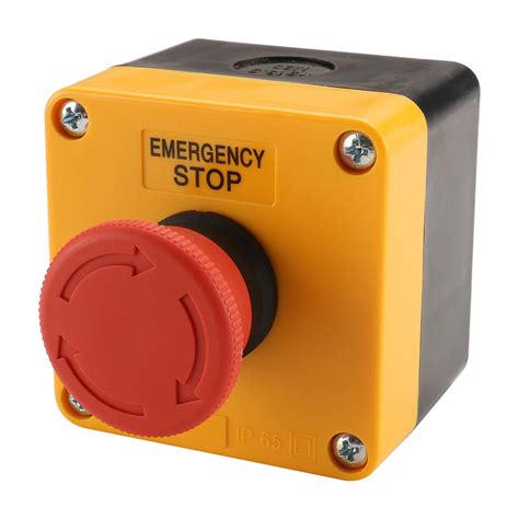 Baomain Red Weatherproof Emergency Stop Switch with India | Ubuy