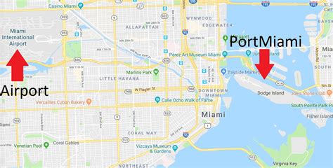 Port Of Miami Area Map