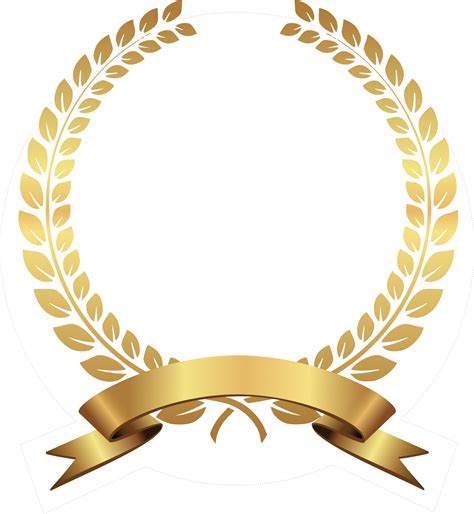 Download HD Golden Laurel Png - Gold Laurel Wreath Png Transparent PNG ...