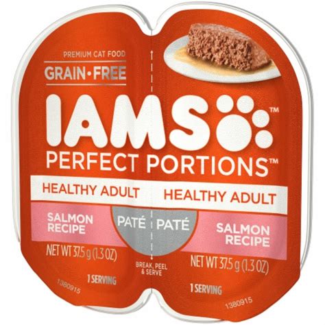 IAMS™ Perfect Portions™ Salmon Recipe Adult Wet Cat Food Twin Pack, 2.6 ...