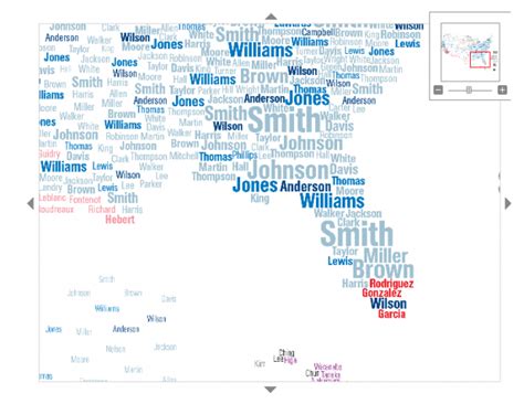 Creative Map of the US via Surnames - ChurchMag