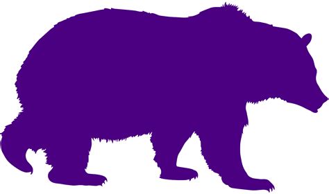 Grizzly Bear Silhouette | Free vector silhouettes